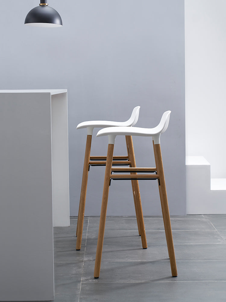 Contemporary Simple Counter Stools 30 Inch Wood 4 Legs Indoor Bar Stool Clearhalo 'Bar Furniture' 'Bar Stools' 'bar_stools' 'furn' 'furn_bar_stools' 'furniture_bar_stools' 'Kitchen & Dining Furniture' 'kitchen&dining_furn' 'kitchen' 'kitchen_furn' Furniture' 4654217