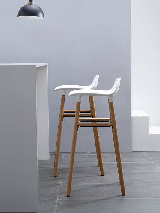 Contemporary Simple Counter Stools 30 Inch Wood 4 Legs Indoor Bar Stool Clearhalo 'Bar Furniture' 'Bar Stools' 'bar_stools' 'furn' 'furn_bar_stools' 'furniture_bar_stools' 'Kitchen & Dining Furniture' 'kitchen&dining_furn' 'kitchen' 'kitchen_furn' Furniture' 4654217