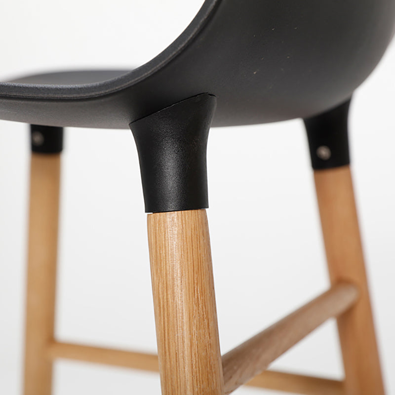 Contemporary Simple Counter Stools 30 Inch Wood 4 Legs Indoor Bar Stool Clearhalo 'Bar Furniture' 'Bar Stools' 'bar_stools' 'furn' 'furn_bar_stools' 'furniture_bar_stools' 'Kitchen & Dining Furniture' 'kitchen&dining_furn' 'kitchen' 'kitchen_furn' Furniture' 4654225