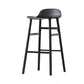 Contemporary Simple Counter Stools 30 Inch Wood 4 Legs Indoor Bar Stool Black Black 1 Piece Clearhalo 'Bar Furniture' 'Bar Stools' 'bar_stools' 'furn' 'furn_bar_stools' 'furniture_bar_stools' 'Kitchen & Dining Furniture' 'kitchen&dining_furn' 'kitchen' 'kitchen_furn' Furniture' 4654227