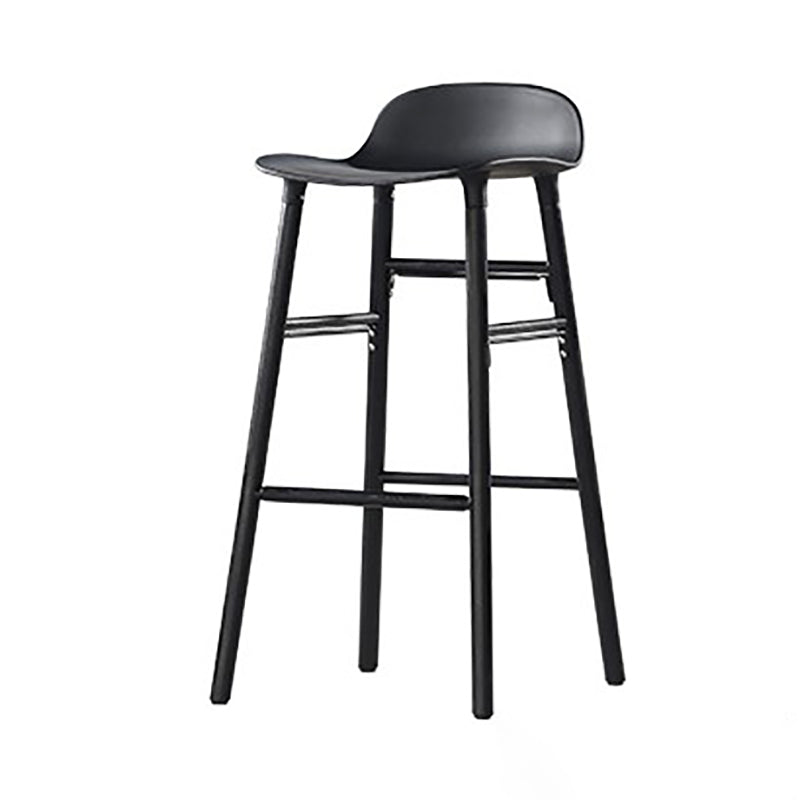 Contemporary Simple Counter Stools 30 Inch Wood 4 Legs Indoor Bar Stool Black Black 1 Piece Clearhalo 'Bar Furniture' 'Bar Stools' 'bar_stools' 'furn' 'furn_bar_stools' 'furniture_bar_stools' 'Kitchen & Dining Furniture' 'kitchen&dining_furn' 'kitchen' 'kitchen_furn' Furniture' 4654227