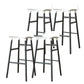 Contemporary Simple Counter Stools 30 Inch Wood 4 Legs Indoor Bar Stool White Black 4 Piece Set Clearhalo 'Bar Furniture' 'Bar Stools' 'bar_stools' 'furn' 'furn_bar_stools' 'furniture_bar_stools' 'Kitchen & Dining Furniture' 'kitchen&dining_furn' 'kitchen' 'kitchen_furn' Furniture' 4654237