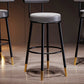 Industrial Leather Iron Counter Stools Low Back Bar Stools with Round Seat Clearhalo 'Bar Furniture' 'Bar Stools' 'bar_stools' 'furn' 'furn_bar_stools' 'furniture_bar_stools' 'Kitchen & Dining Furniture' 'kitchen&dining_furn' 'kitchen' 'kitchen_furn' Furniture' 4654252