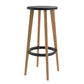 Contemporary Simple Wood Counter Stools Circular Seats Indoor Bar Stool Black 1 Piece Clearhalo 'Bar Furniture' 'Bar Stools' 'bar_stools' 'furniture_bar_stools' 'Kitchen & Dining Furniture' 'kitchen&dining_furn' 'kitchen' 'kitchen_furn' Furniture' 4654271