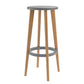 Contemporary Simple Wood Counter Stools Circular Seats Indoor Bar Stool Grey 1 Piece Clearhalo 'Bar Furniture' 'Bar Stools' 'bar_stools' 'furniture_bar_stools' 'Kitchen & Dining Furniture' 'kitchen&dining_furn' 'kitchen' 'kitchen_furn' Furniture' 4654272