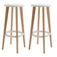 Contemporary Simple Wood Counter Stools Circular Seats Indoor Bar Stool White Set of 2 Clearhalo 'Bar Furniture' 'Bar Stools' 'bar_stools' 'furniture_bar_stools' 'Kitchen & Dining Furniture' 'kitchen&dining_furn' 'kitchen' 'kitchen_furn' Furniture' 4654284