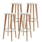 Contemporary Simple Wood Counter Stools Circular Seats Indoor Bar Stool White Set of 4 Clearhalo 'Bar Furniture' 'Bar Stools' 'bar_stools' 'furniture_bar_stools' 'Kitchen & Dining Furniture' 'kitchen&dining_furn' 'kitchen' 'kitchen_furn' Furniture' 4654292