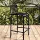 Iron Outdoor Counter Stools Industrial Low Back Bar Stools with Square Seat Black 1 Piece Clearhalo 'Bar Furniture' 'Bar Stools' 'bar_stools' 'furn' 'furn_bar_stools' 'furniture_bar_stools' 'Kitchen & Dining Furniture' 'kitchen&dining_furn' 'kitchen' 'kitchen_furn' Furniture' 4654298