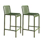 Iron Outdoor Counter Stools Industrial Low Back Bar Stools with Square Seat Green 2 Piece Set Clearhalo 'Bar Furniture' 'Bar Stools' 'bar_stools' 'furn' 'furn_bar_stools' 'furniture_bar_stools' 'Kitchen & Dining Furniture' 'kitchen&dining_furn' 'kitchen' 'kitchen_furn' Furniture' 4654312