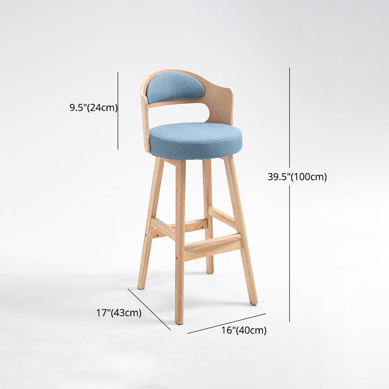 Leather Indoor Counter Stools Industrial Wood Bar Stools with Round Seat Clearhalo 'Bar Furniture' 'Bar Stools' 'bar_stools' 'furn' 'furn_bar_stools' 'furniture_bar_stools' 'Kitchen & Dining Furniture' 'kitchen&dining_furn' 'kitchen' 'kitchen_furn' Furniture' 4654358