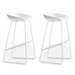 Nordic Indoor Low Back Barstool Simple Iron Tall Stool with Plastic Seat White 2 Piece Set Clearhalo 'Bar Furniture' 'Bar Stools' 'bar_stools' 'furn' 'furn_bar_stools' 'furniture_bar_stools' 'Kitchen & Dining Furniture' 'kitchen&dining_furn' 'kitchen' 'kitchen_furn' Furniture' 4654382