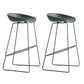 Nordic Indoor Low Back Barstool Simple Iron Tall Stool with Plastic Seat Green 2 Piece Set Clearhalo 'Bar Furniture' 'Bar Stools' 'bar_stools' 'furn' 'furn_bar_stools' 'furniture_bar_stools' 'Kitchen & Dining Furniture' 'kitchen&dining_furn' 'kitchen' 'kitchen_furn' Furniture' 4654386