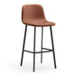 Contemporary Metal Leather Bar Stools Indoor Barstool with Iron Legs Clearhalo 'Bar Furniture' 'Bar Stools' 'bar_stools' 'furn' 'furn_bar_stools' 'furniture_bar_stools' 'Kitchen & Dining Furniture' 'kitchen&dining_furn' 'kitchen' 'kitchen_furn' Furniture' 4654406