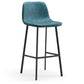 Contemporary Metal Leather Bar Stools Indoor Barstool with Iron Legs Aqua 1 Piece Bar Stool(30"H) Clearhalo 'Bar Furniture' 'Bar Stools' 'bar_stools' 'furn' 'furn_bar_stools' 'furniture_bar_stools' 'Kitchen & Dining Furniture' 'kitchen&dining_furn' 'kitchen' 'kitchen_furn' Furniture' 4654416