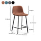 Contemporary Metal Leather Bar Stools Indoor Barstool with Iron Legs Clearhalo 'Bar Furniture' 'Bar Stools' 'bar_stools' 'furn' 'furn_bar_stools' 'furniture_bar_stools' 'Kitchen & Dining Furniture' 'kitchen&dining_furn' 'kitchen' 'kitchen_furn' Furniture' 4654448