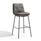 Contemporary Metal Leather Bar Stools Indoor Barstool with Iron Legs and Footrest Clearhalo 'Bar Furniture' 'Bar Stools' 'bar_stools' 'furn' 'furn_bar_stools' 'furniture_bar_stools' 'Kitchen & Dining Furniture' 'kitchen&dining_furn' 'kitchen' 'kitchen_furn' Furniture' 4654458