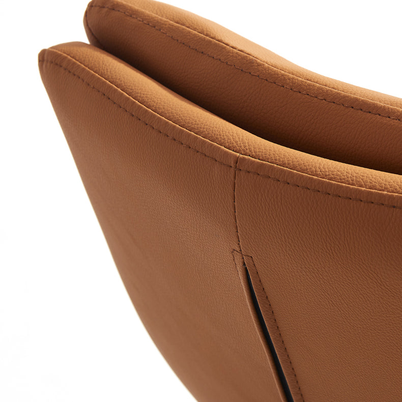 Contemporary Metal Leather Bar Stools Indoor Barstool with Iron Legs and Footrest Clearhalo 'Bar Furniture' 'Bar Stools' 'bar_stools' 'furn' 'furn_bar_stools' 'furniture_bar_stools' 'Kitchen & Dining Furniture' 'kitchen&dining_furn' 'kitchen' 'kitchen_furn' Furniture' 4654463
