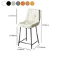 Contemporary Metal Leather Bar Stools Indoor Barstool with Iron Legs and Footrest Clearhalo 'Bar Furniture' 'Bar Stools' 'bar_stools' 'furn' 'furn_bar_stools' 'furniture_bar_stools' 'Kitchen & Dining Furniture' 'kitchen&dining_furn' 'kitchen' 'kitchen_furn' Furniture' 4654528