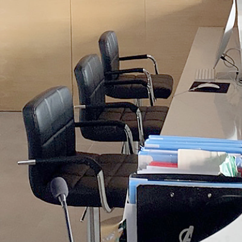 Modern Armrest Backrest Counter Stool Steel Cashier Bar Stool with Cushion Clearhalo 'Bar Furniture' 'Bar Stools' 'bar_stools' 'furn' 'furn_bar_stools' 'furniture_bar_stools' 'Kitchen & Dining Furniture' 'kitchen&dining_furn' 'kitchen' 'kitchen_furn' Furniture' 4654630