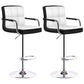 Modern Armrest Backrest Counter Stool Steel Cashier Bar Stool with Cushion White Inner 2 Piece Set Clearhalo 'Bar Furniture' 'Bar Stools' 'bar_stools' 'furn' 'furn_bar_stools' 'furniture_bar_stools' 'Kitchen & Dining Furniture' 'kitchen&dining_furn' 'kitchen' 'kitchen_furn' Furniture' 4654632
