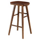 Industrial Style Bar-stool with Wooden Legs Saddle Seat Counter Stool for Kitchen Bar Walnut 1 Piece Bar Stool(30"H) Clearhalo 'Bar Furniture' 'Bar Stools' 'bar_stools' 'furn' 'furn_bar_stools' 'furniture_bar_stools' 'Kitchen & Dining Furniture' 'kitchen&dining_furn' 'kitchen' 'kitchen_furn' Furniture' 4654666