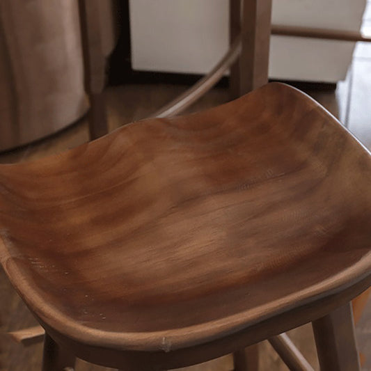 Industrial Style Bar-stool with Wooden Legs Saddle Seat Counter Stool for Kitchen Bar Clearhalo 'Bar Furniture' 'Bar Stools' 'bar_stools' 'furn' 'furn_bar_stools' 'furniture_bar_stools' 'Kitchen & Dining Furniture' 'kitchen&dining_furn' 'kitchen' 'kitchen_furn' Furniture' 4654667