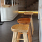 Industrial Style Bar-stool with Wooden Legs Saddle Seat Counter Stool for Kitchen Bar Clearhalo 'Bar Furniture' 'Bar Stools' 'bar_stools' 'furn' 'furn_bar_stools' 'furniture_bar_stools' 'Kitchen & Dining Furniture' 'kitchen&dining_furn' 'kitchen' 'kitchen_furn' Furniture' 4654675