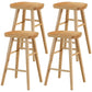 Industrial Style Bar-stool with Wooden Legs Saddle Seat Counter Stool for Kitchen Bar Natural 4 Piece Set Counter Stool(26"H) Clearhalo 'Bar Furniture' 'Bar Stools' 'bar_stools' 'furn' 'furn_bar_stools' 'furniture_bar_stools' 'Kitchen & Dining Furniture' 'kitchen&dining_furn' 'kitchen' 'kitchen_furn' Furniture' 4654682
