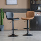 Contemporary Leather Adjustable Height Barstool Indoor Bar Stool with Low Back Clearhalo 'Bar Furniture' 'Bar Stools' 'bar_stools' 'furn' 'furn_bar_stools' 'furniture_bar_stools' 'Kitchen & Dining Furniture' 'kitchen&dining_furn' 'kitchen' 'kitchen_furn' Furniture' 4654719
