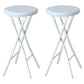 Modern Armless Foldable Counter Stool Steel Cashier Bar Stool with Pedal Ivory 2 Piece Set Clearhalo 'Bar Furniture' 'Bar Stools' 'bar_stools' 'furn' 'furn_bar_stools' 'furniture_bar_stools' 'Kitchen & Dining Furniture' 'kitchen&dining_furn' 'kitchen' 'kitchen_furn' Furniture' 4654751