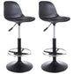 Contemporary Leather Swivel Barstool Indoor Low Back Bar Stool with Iron Legs Black 2 Piece Set Bar Stool(31"H) Clearhalo 'Bar Furniture' 'Bar Stools' 'bar_stools' 'furn' 'furn_bar_stools' 'furniture_bar_stools' 'Kitchen & Dining Furniture' 'kitchen&dining_furn' 'kitchen' 'kitchen_furn' Furniture' 4654789