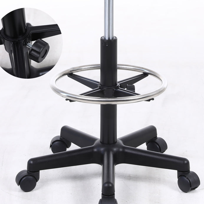 Contemporary Leather Swivel Barstool Indoor Low Back Bar Stool with Iron Legs Clearhalo 'Bar Furniture' 'Bar Stools' 'bar_stools' 'furn' 'furn_bar_stools' 'furniture_bar_stools' 'Kitchen & Dining Furniture' 'kitchen&dining_furn' 'kitchen' 'kitchen_furn' Furniture' 4654799