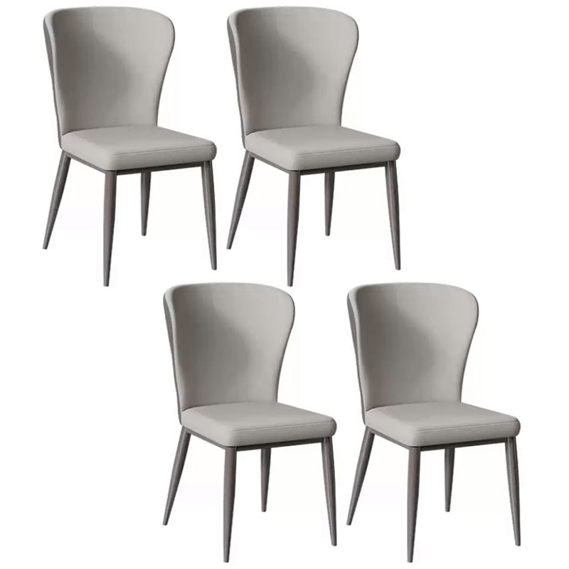 Contemporary 1/4/5 Pieces Table and Chairs Dining Set Rectangle Dining Table Set 4 White Chairs Clearhalo 'Dining Room Sets' 'Dining Tables & Seating' 'dining_room_set' 'furn' 'furn_dining_room_set' 'Furniture' 'furniture_dining_room_set' 'Kitchen & Dining Furniture' 'kitchen&dining_furn' 'kitchen' 4654838