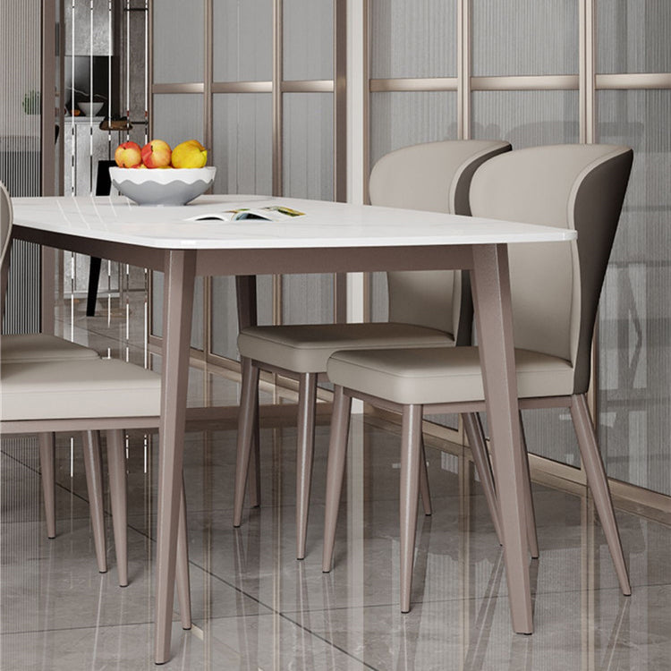 Contemporary 1/4/5 Pieces Table and Chairs Dining Set Rectangle Dining Table Set Clearhalo 'Dining Room Sets' 'Dining Tables & Seating' 'dining_room_set' 'furn' 'furn_dining_room_set' 'Furniture' 'furniture_dining_room_set' 'Kitchen & Dining Furniture' 'kitchen&dining_furn' 'kitchen' 4654844
