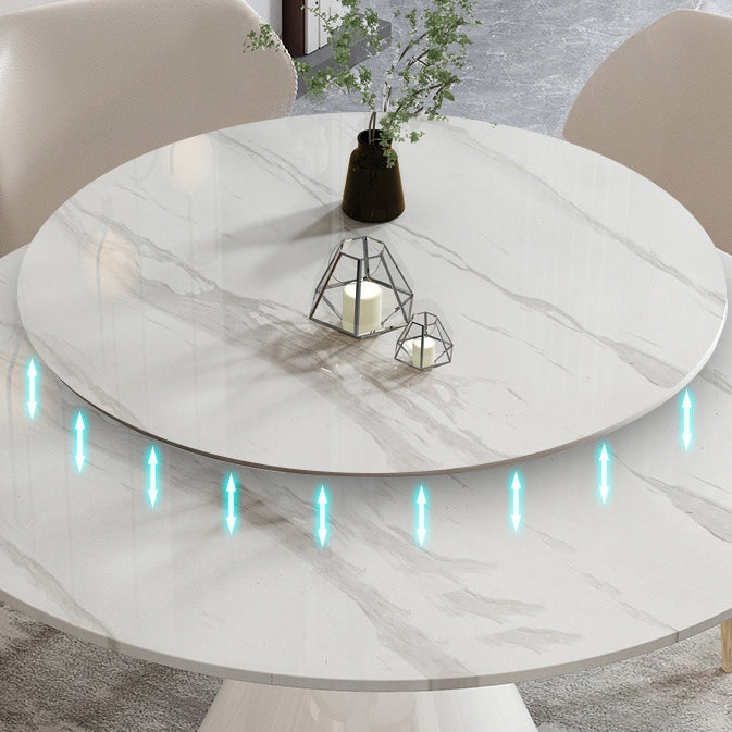 Modern Style 1/4/5/7 Pieces Dining Sintered Stone Dining Table Set with Metal Legs Clearhalo 'Dining Room Sets' 'Dining Tables & Seating' 'dining_room_set' 'furn' 'furn_dining_room_set' 'Furniture' 'furniture_dining_room_set' 'Kitchen & Dining Furniture' 'kitchen&dining_furn' 'kitchen' 4654928