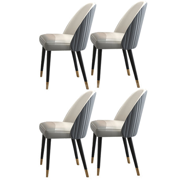 Modern Style 1/4/5/7/9 Pieces Dining Sintered Stone Dining Table Set with Metal Legs 4 Grey Chairs Clearhalo 'Dining Room Sets' 'Dining Tables & Seating' 'dining_room_set' 'furn' 'furn_dining_room_set' 'Furniture' 'furniture_dining_room_set' 'Kitchen & Dining Furniture' 'kitchen&dining_furn' 'kitchen' 4654956
