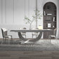Designer Style 1/4/5/7 Pieces Dining Set Sintered Stone Table with Leather Chairs Clearhalo 'Dining Room Sets' 'Dining Tables & Seating' 'dining_room_set' 'furn' 'furn_dining_room_set' 'Furniture' 'furniture_dining_room_set' 'Kitchen & Dining Furniture' 'kitchen&dining_furn' 'kitchen' 4655000
