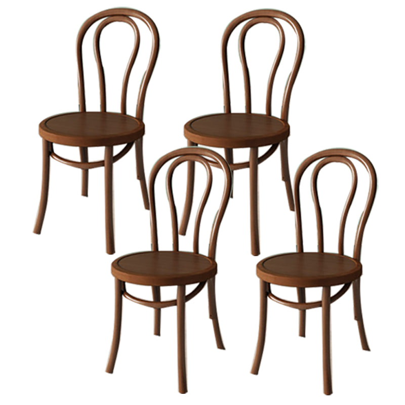 1/4/5/7 Pieces Dining Room Set Traditional Natural 4 Legs Table with Windsor Chairs 4 Wood Chairs Clearhalo 'Dining Room Sets' 'Dining Tables & Seating' 'dining_room_set' 'furn' 'furn_dining_room_set' 'Furniture' 'furniture_dining_room_set' 'Kitchen & Dining Furniture' 'kitchen&dining_furn' 'kitchen' 4655013