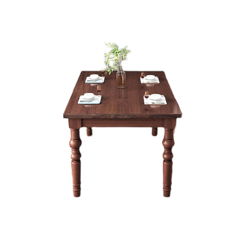 1/4/5/7 Pieces Dining Room Set Traditional Natural 4 Legs Table with Windsor Chairs Clearhalo 'Dining Room Sets' 'Dining Tables & Seating' 'dining_room_set' 'furn' 'furn_dining_room_set' 'Furniture' 'furniture_dining_room_set' 'Kitchen & Dining Furniture' 'kitchen&dining_furn' 'kitchen' 4655017