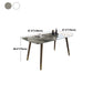 Rectangle Stone Dining table Traditional Luxury Dining Site Table with Wood Legs Clearhalo ' dining_table' 'Dining Tables & Seating' 'Dining Tables' 'furn' 'furn_dining_table' 'Furniture' 'furniture_dining_table' 'Kitchen & Dining Furniture' 'kitchen&dining_furn' 'kitchen' 'kitchen_dining_table' 4655159