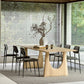 Rectangle Pine Wood Table for Restaurant Modern Dining Table with Double Pedestal 63"L x 27.6"W x 29.5"H Without Chairs Clearhalo ' dining_table' 'Dining Tables & Seating' 'Dining Tables' 'furn' 'furn_dining_table' 'Furniture' 'furniture_dining_table' 'Kitchen & Dining Furniture' 'kitchen&dining_furn' 'kitchen' 'kitchen_dining_table' 4655180