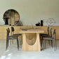 Rectangle Pine Wood Table for Restaurant Modern Dining Table with Double Pedestal 78.7"L x 31.5"W x 29.5"H Without Chairs Clearhalo ' dining_table' 'Dining Tables & Seating' 'Dining Tables' 'furn' 'furn_dining_table' 'Furniture' 'furniture_dining_table' 'Kitchen & Dining Furniture' 'kitchen&dining_furn' 'kitchen' 'kitchen_dining_table' 4655182