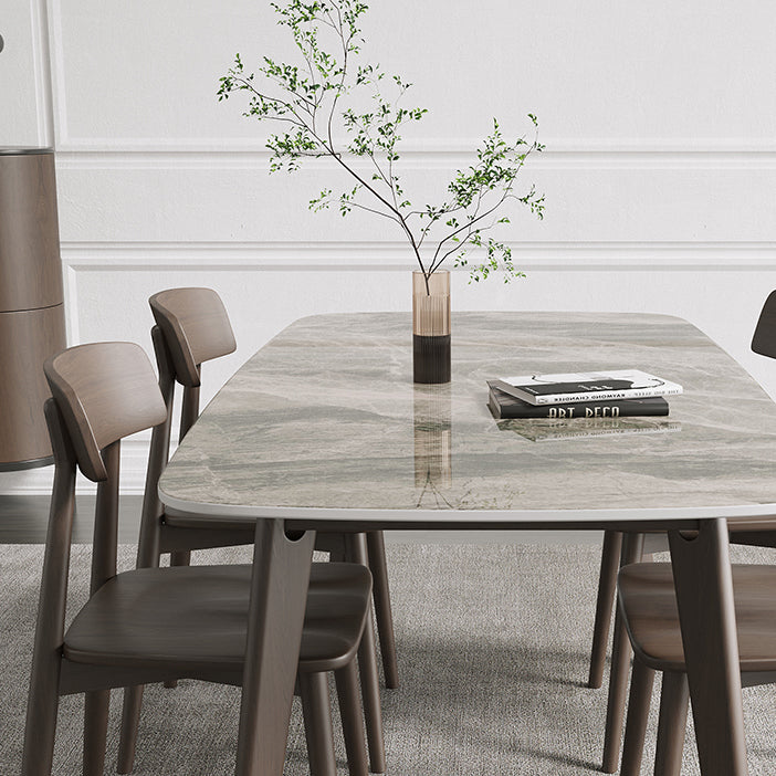 Modern Sintered Stone Dining Table Rectangle Dining Table for Dining Room Clearhalo ' dining_table' 'Dining Tables & Seating' 'Dining Tables' 'furn' 'furn_dining_table' 'Furniture' 'furniture_dining_table' 'Kitchen & Dining Furniture' 'kitchen&dining_furn' 'kitchen' 'kitchen_dining_table' 4655205