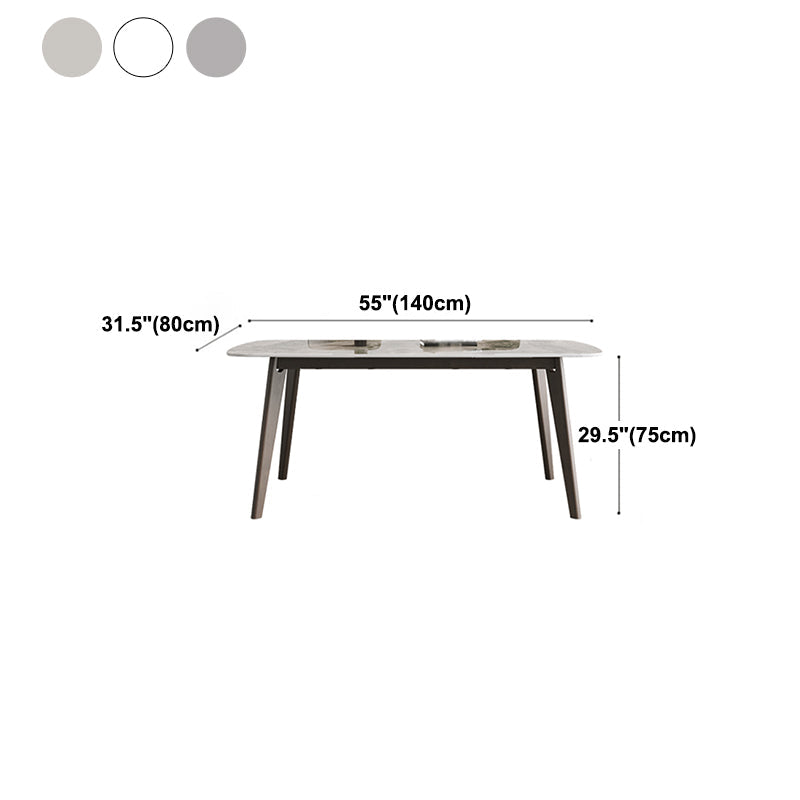 Modern Sintered Stone Dining Table Rectangle Dining Table for Dining Room Clearhalo ' dining_table' 'Dining Tables & Seating' 'Dining Tables' 'furn' 'furn_dining_table' 'Furniture' 'furniture_dining_table' 'Kitchen & Dining Furniture' 'kitchen&dining_furn' 'kitchen' 'kitchen_dining_table' 4655207