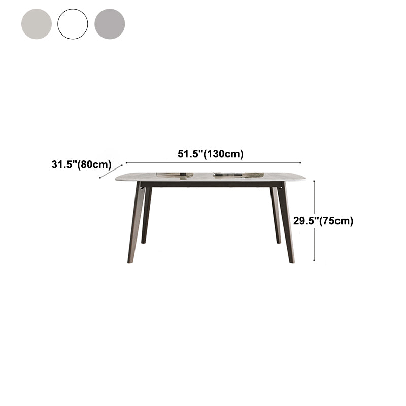 Modern Sintered Stone Dining Table Rectangle Dining Table for Dining Room Clearhalo ' dining_table' 'Dining Tables & Seating' 'Dining Tables' 'furn' 'furn_dining_table' 'Furniture' 'furniture_dining_table' 'Kitchen & Dining Furniture' 'kitchen&dining_furn' 'kitchen' 'kitchen_dining_table' 4655209