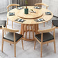 Wood Round Pedestal Dining Table Modern Dining Room Kitchen Home Furniture Clearhalo ' dining_table' 'Dining Tables & Seating' 'Dining Tables' 'furn' 'furn_dining_table' 'Furniture' 'furniture_dining_table' 'Kitchen & Dining Furniture' 'kitchen&dining_furn' 'kitchen' 'kitchen_dining_table' 4655222