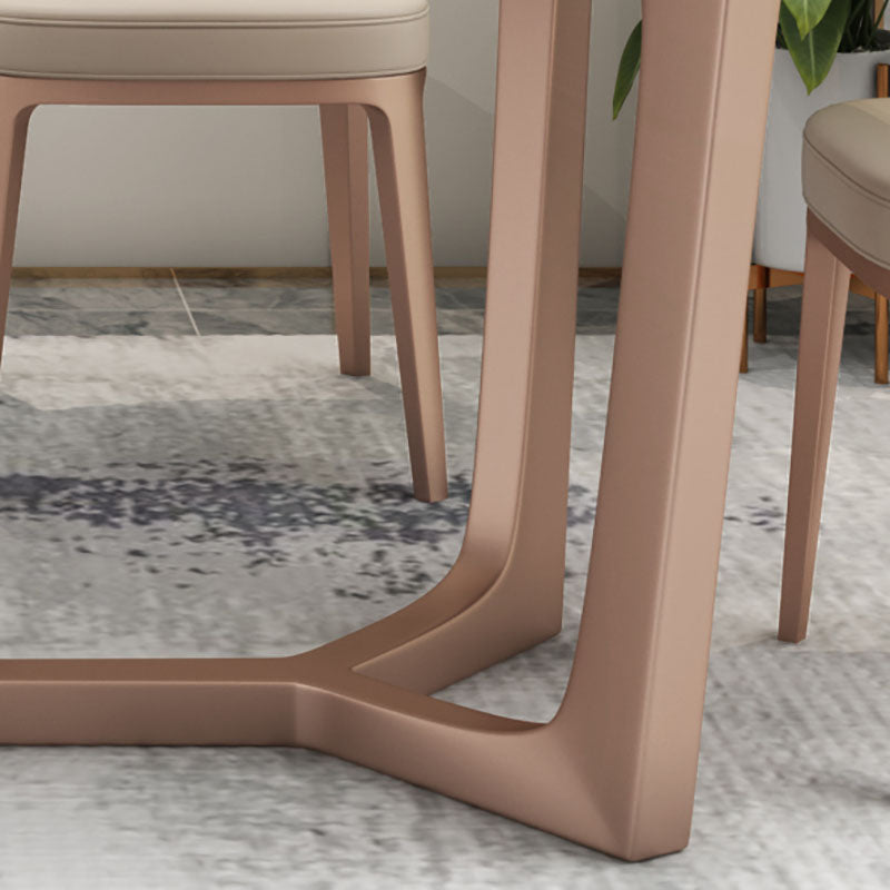 Sintered Stone Table for Restaurant Modern Rectangle Dining Table with Trestle Base Clearhalo ' dining_table' 'Dining Tables & Seating' 'Dining Tables' 'furn' 'furn_dining_table' 'Furniture' 'furniture_dining_table' 'Kitchen & Dining Furniture' 'kitchen&dining_furn' 'kitchen' 'kitchen_dining_table' 4655310