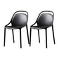 Modern Style Stackable Chairs Dining Armless Chairs with Plastic Legs for Kitchen Black 2 Piece Set Clearhalo ' kitchen&dining_furn' 'Dining Chairs' 'Dining Tables & Seating' 'dining_chair' 'furn' 'furn_dining_chair' 'Furniture' 'furniture_dining_chair' 'Kitchen & Dining Furniture' 'kitchen' 4655319