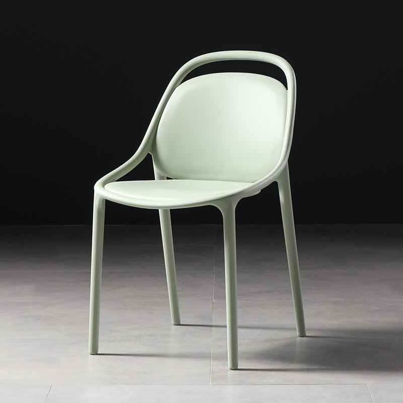 Modern Style Stackable Chairs Dining Armless Chairs with Plastic Legs for Kitchen Green 1 Piece Clearhalo ' kitchen&dining_furn' 'Dining Chairs' 'Dining Tables & Seating' 'dining_chair' 'furn' 'furn_dining_chair' 'Furniture' 'furniture_dining_chair' 'Kitchen & Dining Furniture' 'kitchen' 4655340