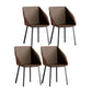 Modern Style Chairs Dining Arm Chair with Metal Legs for Kitchen Khaki 4 Piece Set Clearhalo ' kitchen&dining_furn' 'Dining Chairs' 'Dining Tables & Seating' 'dining_chair' 'furn' 'furn_dining_chair' 'Furniture' 'furniture_dining_chair' 'Kitchen & Dining Furniture' 'kitchen' 4655388